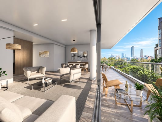 Venta semipiso  4 ambientes nuevo a estrenar con dos cochera, Bajo Belgrano. — foto 3