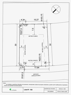 LOTE VENTA BARRIO LA ESTELA PILAR — foto 2