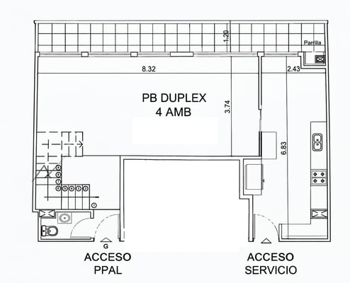 Venta depto 4 amb en duplex con cochera pileta y SUM  en Flores — foto 2