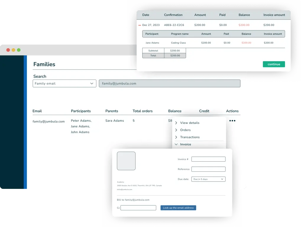 Invoicing in Jumbula