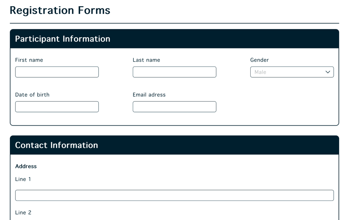 Registration Forms