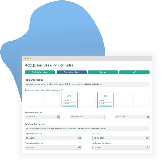 Flexible Registration Options