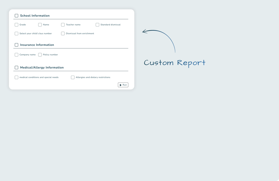 custom report