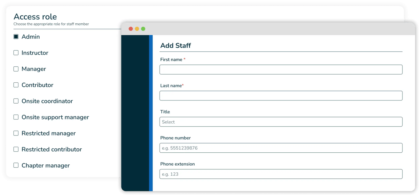staff management for school