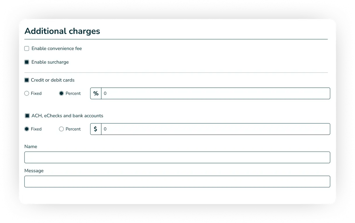 surcharges