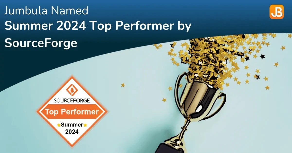 Jumbula Wins the Summer 2024 Top Performer Award from SourceForge