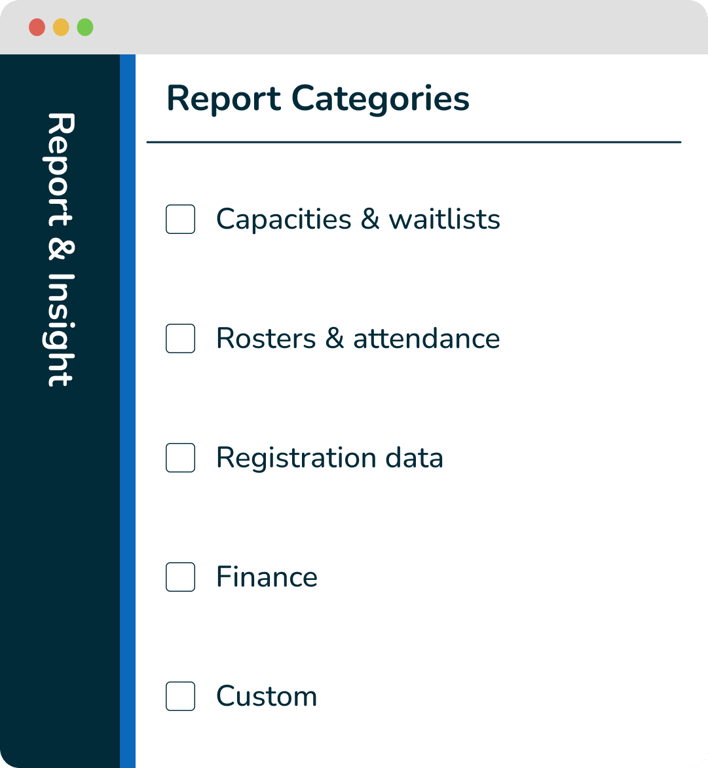reports categories