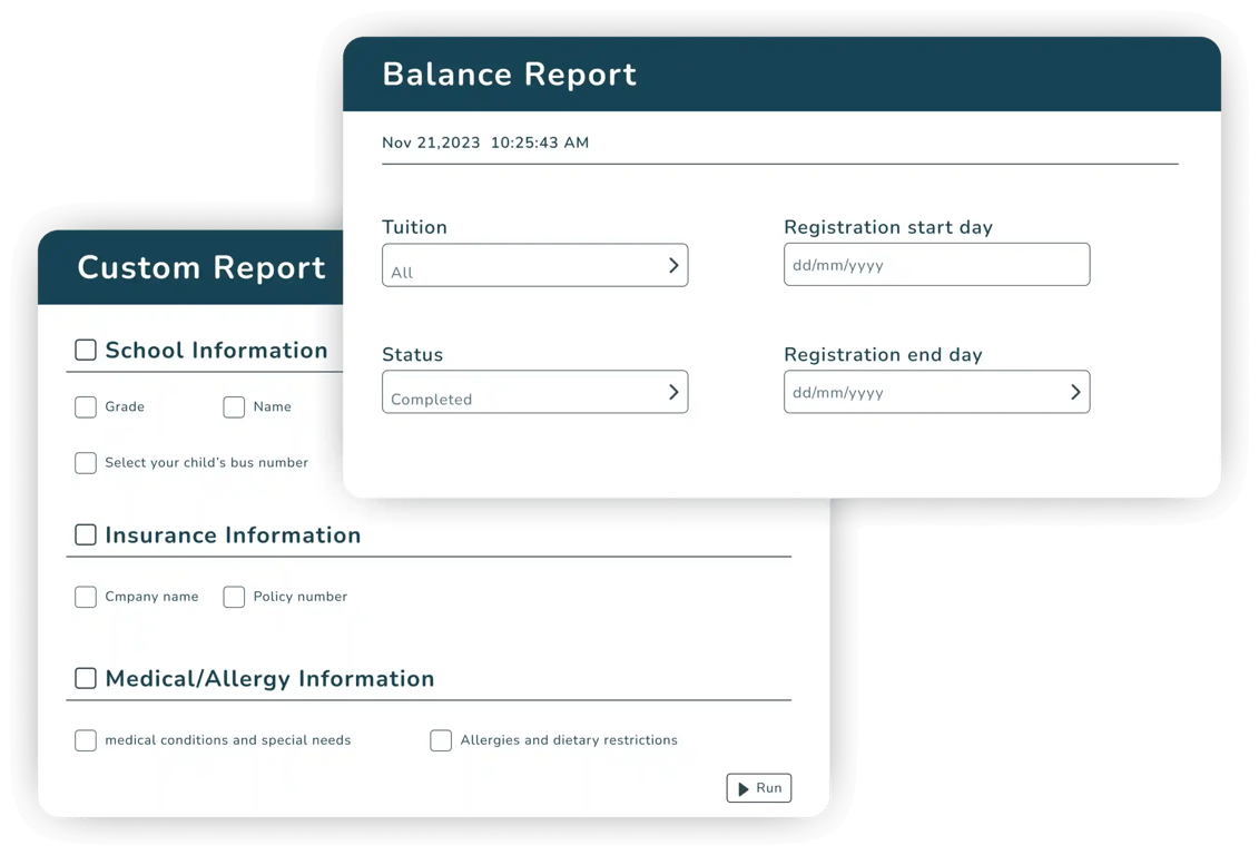 advance report