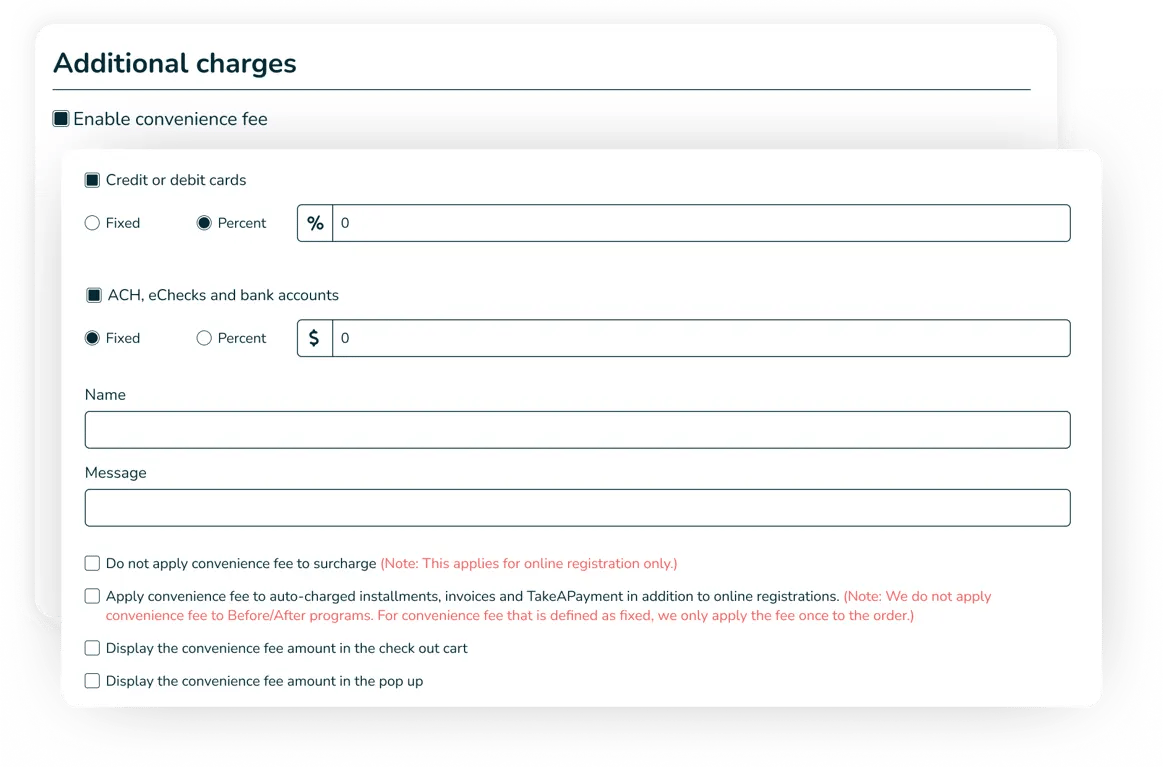Convenience Fee