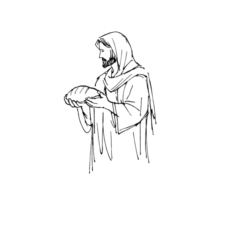 Bread of Life pen artwork from the Gospel of John