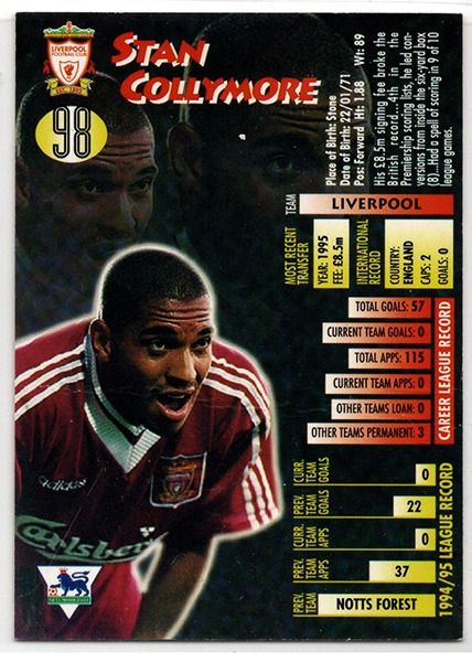 Merlin Ultimate Stan Collymore Liverpool No.98