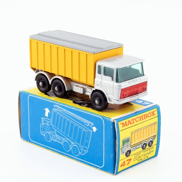 Superb Lesney Matchbox Series No 47c DAF Tipper Container Truck