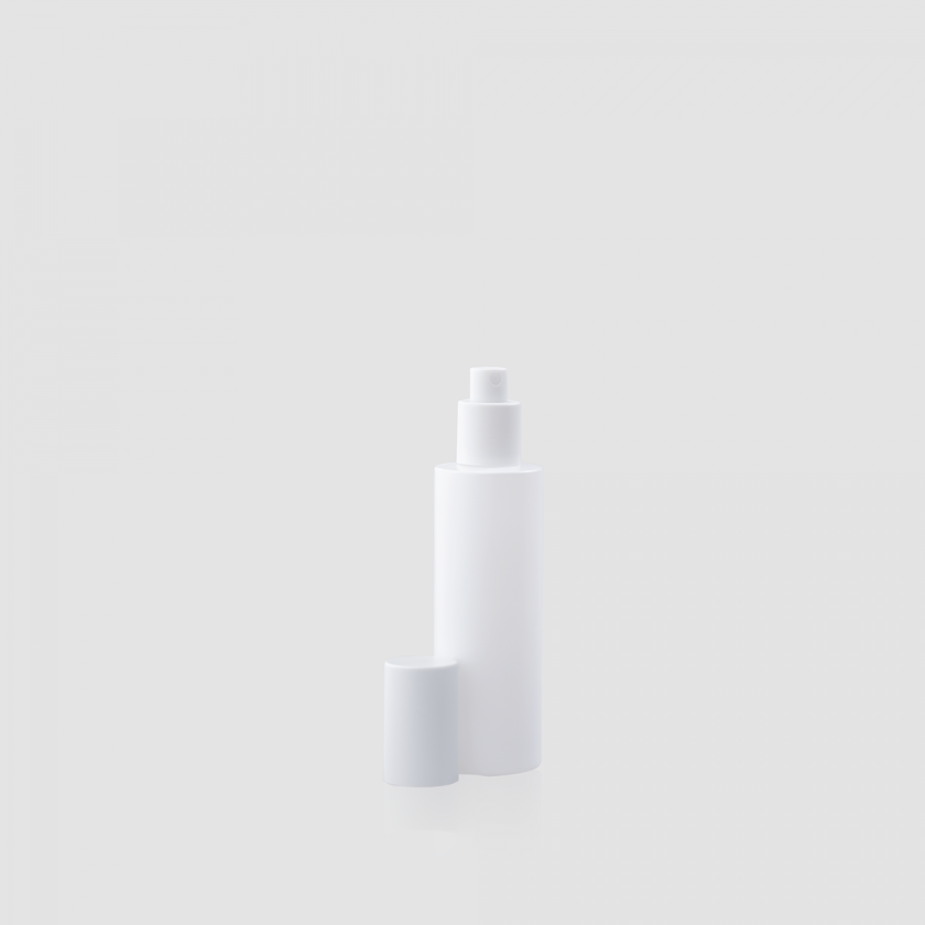Boca staklo bijelo mat s losion pumpicom, 100 ml