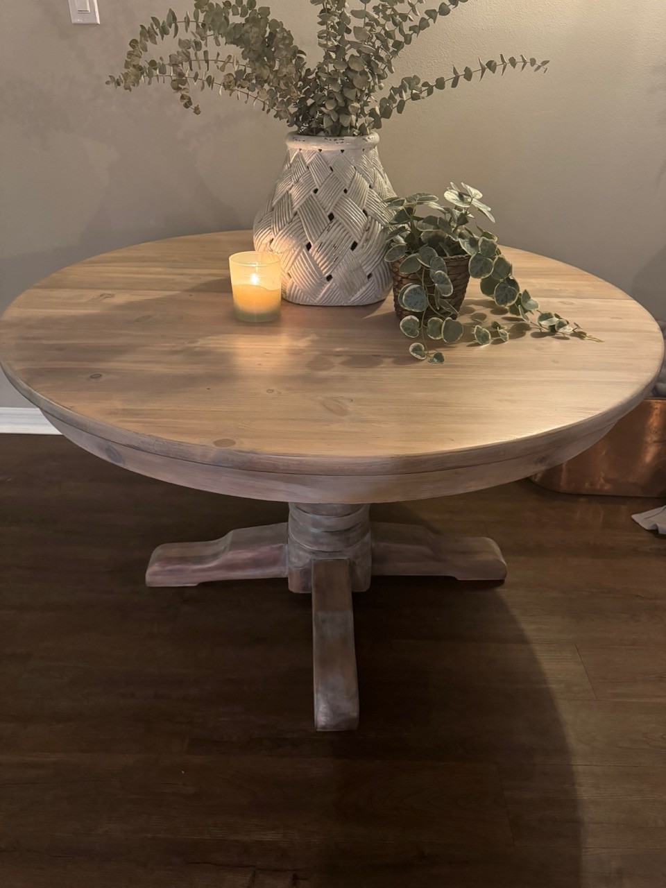 Detailed refinishing work by June May