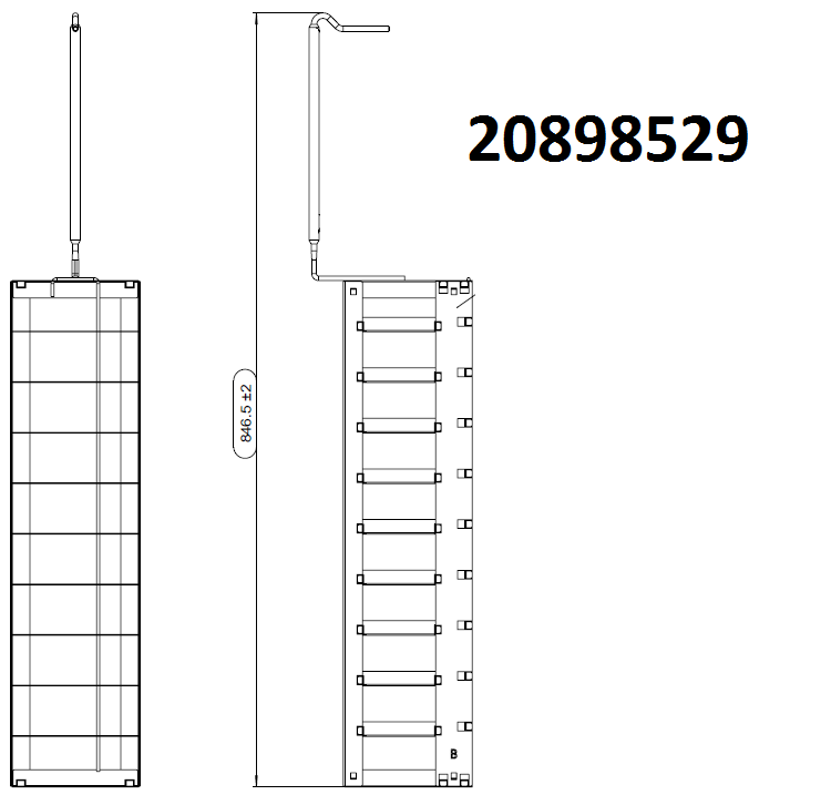 2" Box Rack for MVE Cryosystem 6000 Liquid Nitrogen Systems (Holds up to 10 Boxes) - Image 2