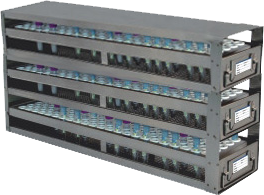 Upright Freezer Drawer Racks for Blood Sample Tubes | Fits 3ml Tubes | 270 Tube Capacity | 3 Drawer