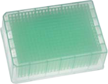 Square 384 Deep-Well Plate With Round Bottom | Blue Color