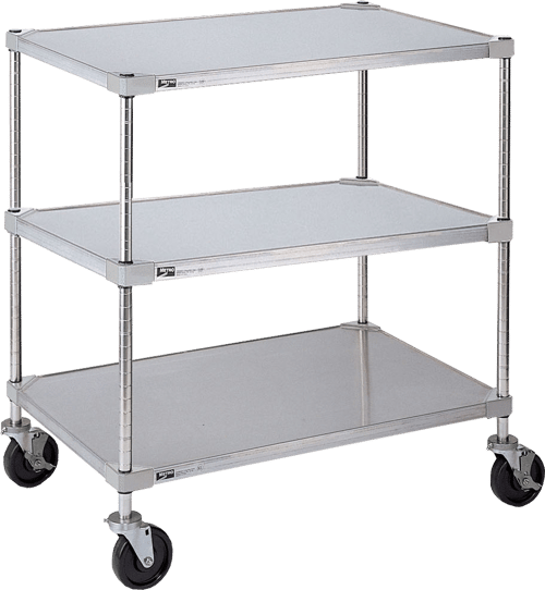 Metro Autoclavable Lab Cart - 3 Shelf Unit - 18" (W)
