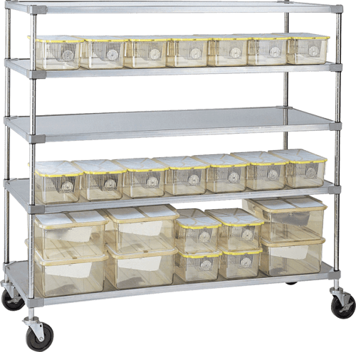 Metro Autoclavable Cage Rack - 5 Shelf Unit - 24" (W)