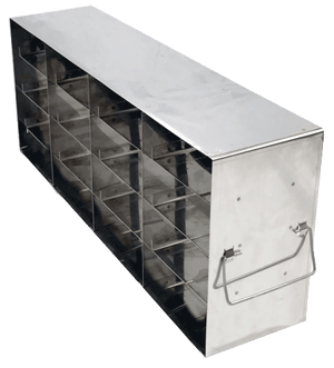Value Series Upright Freezer Rack for Standard 3" Boxes- Rack Only- 4 Boxes Deep x 4 Boxes High