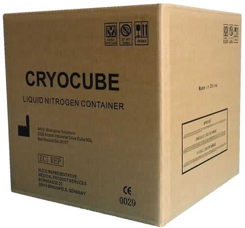 MVE CryoCube Disposable Liquid Nitrogen Transport (Capacity: 6 x 2.0mL Vials)