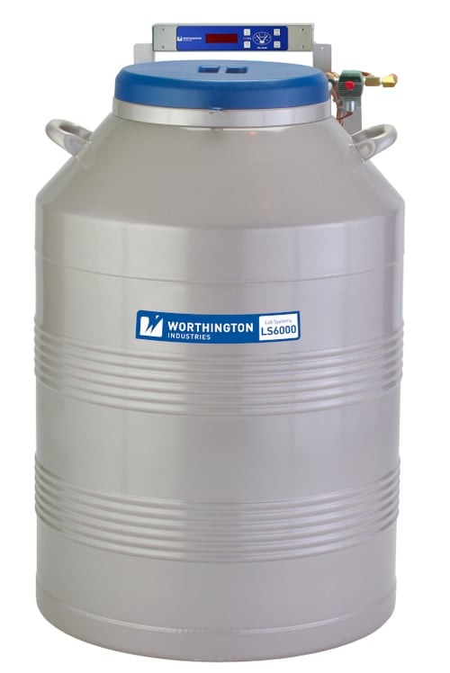 ls6000 cryogenic storage system with racks and controller