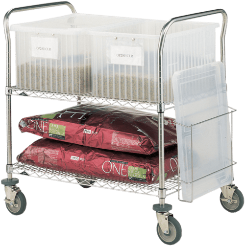 Metro Vivarium Research Cart - 2 Tote Capacity - 24" (W)