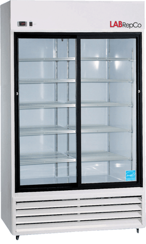 LabRepCo Futura PLUS+ Series 38 Cu. Ft. Laboratory Refrigerator with a sliding glass doors