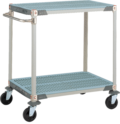 MetroMax i® Polymer Utility Cart- 24" x 36"- 2 Shelves
