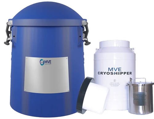 MVE IATA/UN CryoShipper with QWick™ Technology and Secondary Container