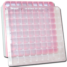 Polystyrene 2" Boxes With 81 Cell Divider (Pink)