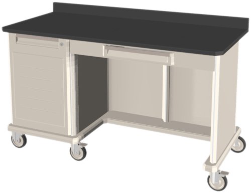 Metro Starsys® Triple Wide Workcenter with Epoxy Tops & Drawers | 28.6" x 63.2" x 36.5"