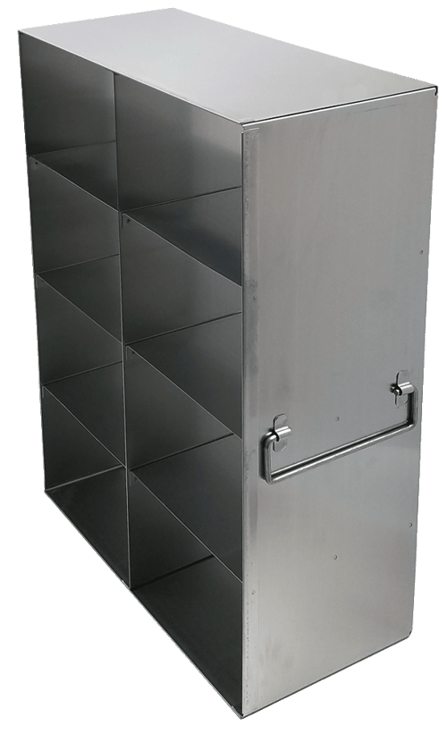 Upright Freezer Racks for 3.75" Boxes- Rack Only- 2 Boxes Deep x 4 Boxes High