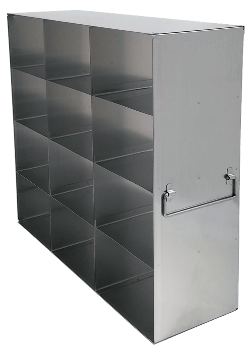 Upright Freezer Racks for 3.75" Boxes- Rack Only- 3 Boxes Deep x 4 Boxes High