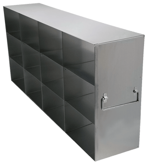 Upright Freezer Racks for 3.75" Boxes- Rack Only- 4 Boxes Deep x 3 Boxes High