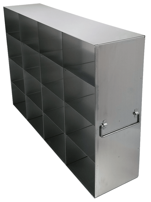 Upright Freezer Racks for 3.75" Boxes- Rack Only- 4 Boxes Deep x 4 Boxes High