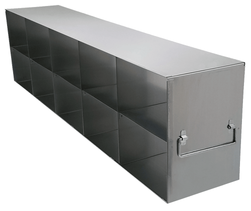 Upright Freezer Racks for 3.75" Boxes- Rack Only- 5 Boxes Deep x 2 Boxes High