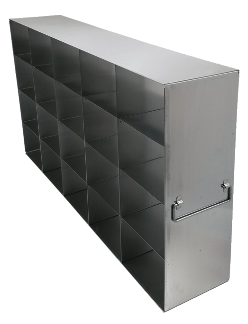 Upright Freezer Racks for 3.75" Boxes- Rack Only- 5 Boxes Deep x 4 Boxes High