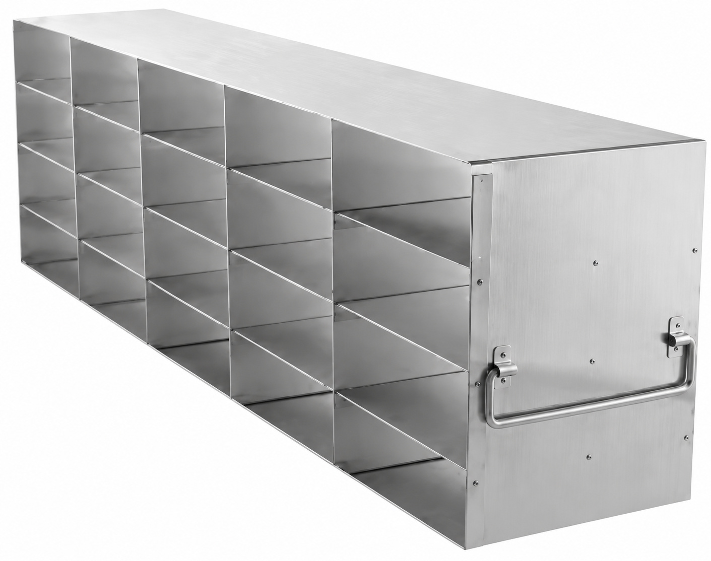 Upright Freezer Rack for Standard 2″ Boxes- Rack Only (5 Boxes Deep x 4 Boxes High)