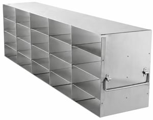 UF-542 stainless-steel-freezer rack for 2 inch box storage