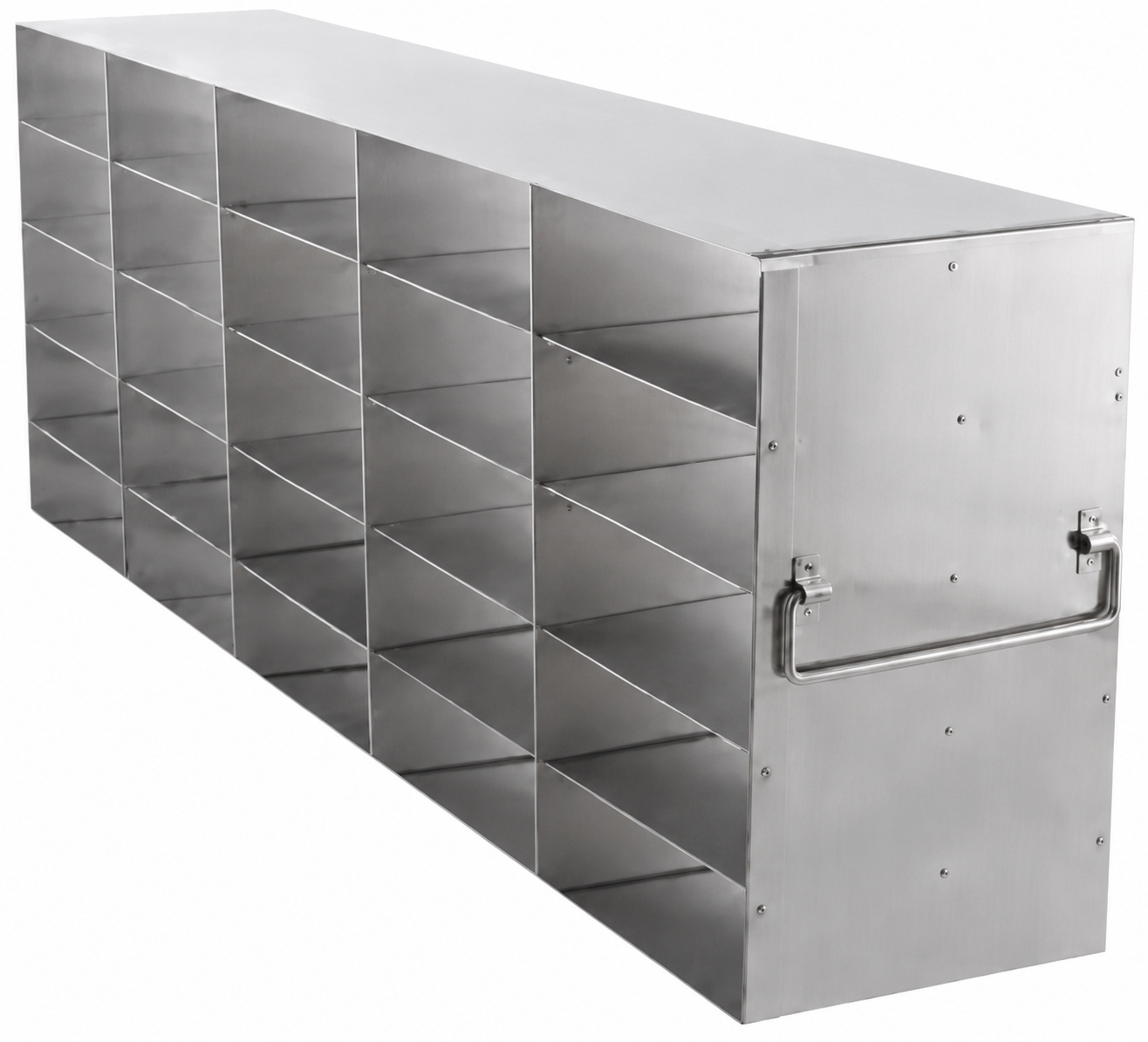 Upright Freezer Rack for Standard 2″ Boxes- Rack Only (5 Boxes Deep x 5 Boxes High)