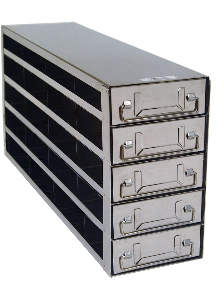 UFD-252 Upright Freezer Drawer Racks for 2 inch Boxes | 2 Deep x 5