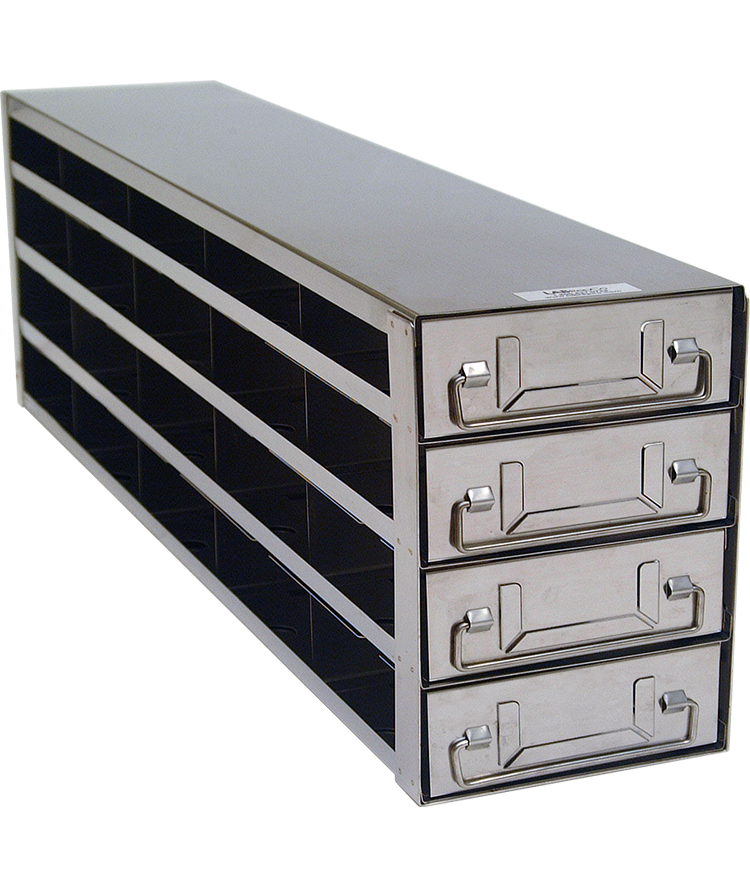 UFD-342 Upright Freezer Drawer Racks for 2 inch Boxes | 3 Deep x 4