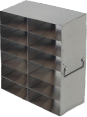 Upright Freezer Racks for 100-Cell Hinged Plastic Storage Boxes | 12 Boxes Total