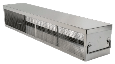 Large Bin Style Organizer Freezer Rack with Lid (4 inches tall x 5 inches wide)