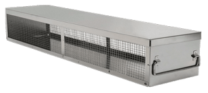 Small Bin Style Organizer Freezer Rack with Lid (4 inches tall x 11 inches wide)