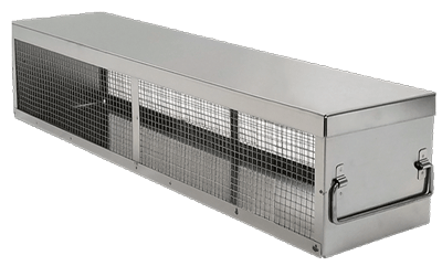 Small Bin Style Organizer Freezer Rack with Lid (12 inches tall x 11 inches wide)