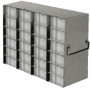 Upright Freezer Racks for 96-Well Microtube Boxes | Locking Rod | Rack Only | 4 Boxes Deep x 6 Boxes High