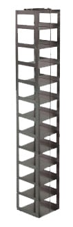 Stainless Steel Chest Freezer Rack for MATRIX Boxes, FluidX Boxes & Micronic Racks – 12 Box Capacity – 30.06″ (H) x 3.63″ (D)