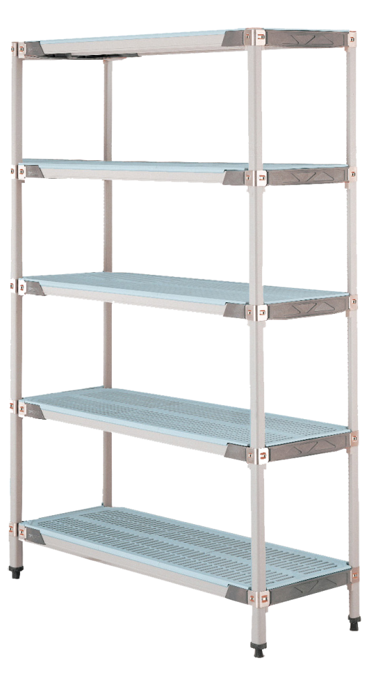 MetroMax i® Polymer Shelving Unit- 30″ (W) x 24″ (D) – 5 Shelves – Starter Unit